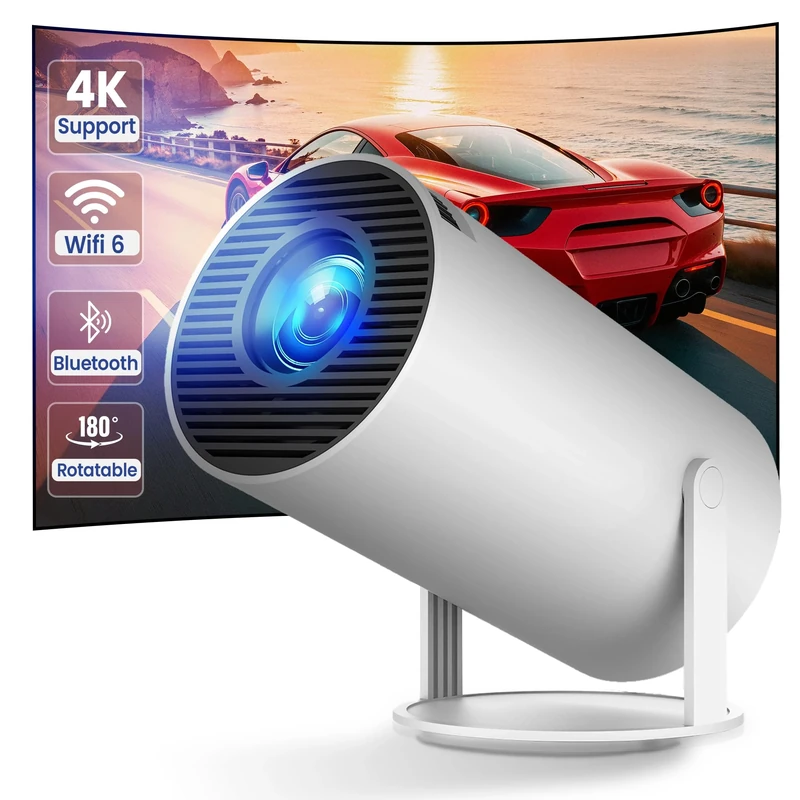 XYRO Mini Projector - Netflix Certified, WiFi & BT, 1080P, Portable