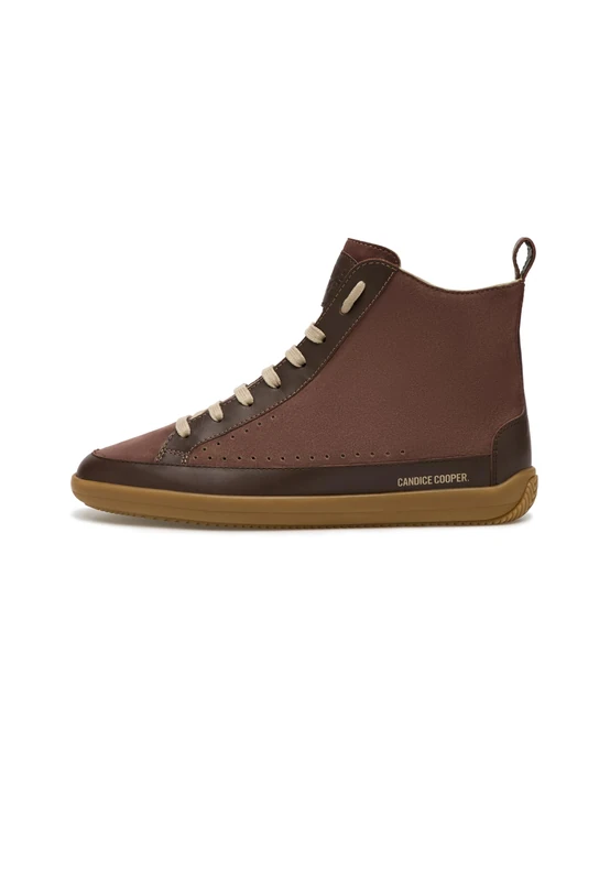 Candice Cooper Dafne W High Tamponato Calf/Velvet Suede Ombre Dark Brown, Women's Lace-Up Shoes, EU 37 - UK 4, Dark Brown Brown, 5 UK