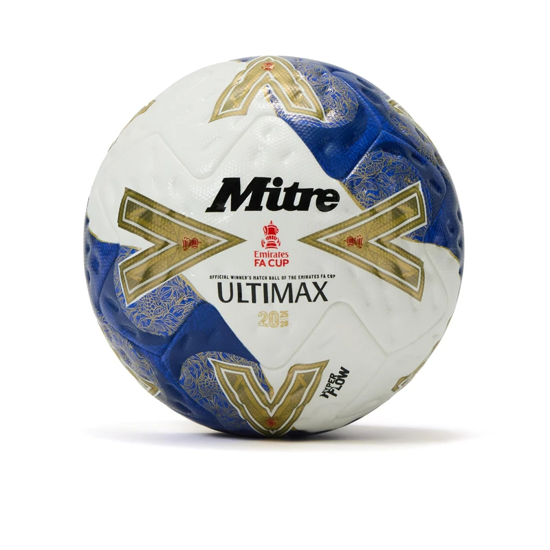 Mitre Adult Unisex FA Cup Winn R Ultimax Pro 2526 Football, White/Gold/Blue/Red, 5
