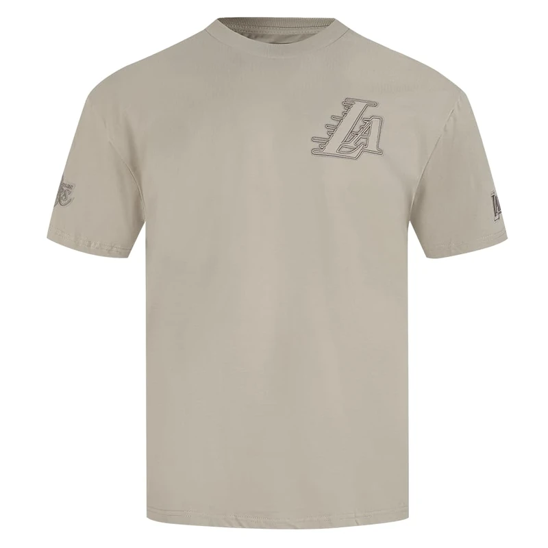 Pro Standard Mens NBA Los Angeles Lakers Neutral Short Sleeve Tee Taupe 2XL