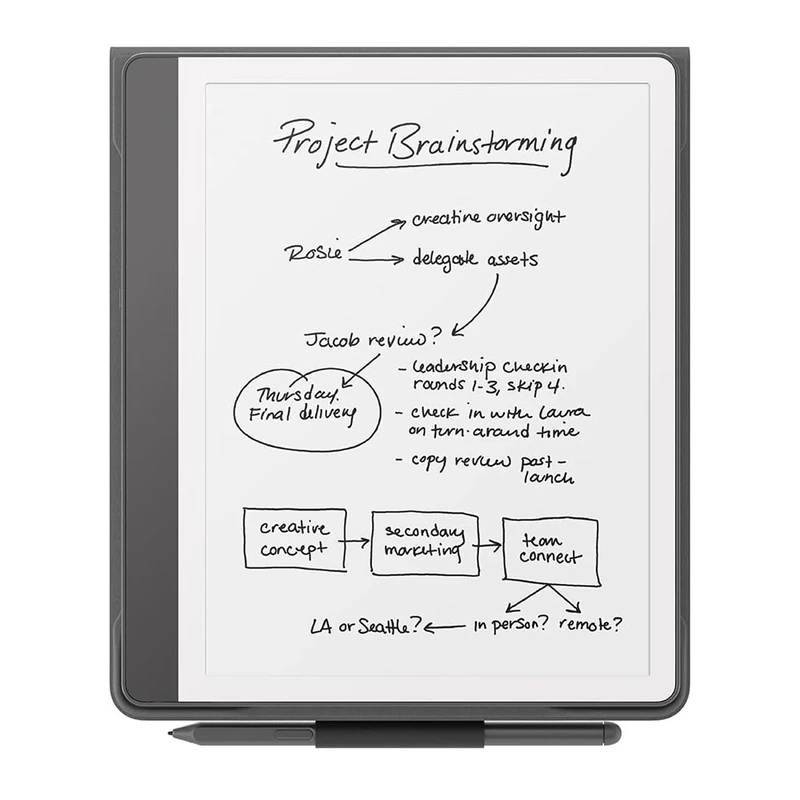 Amazon Kindle Scribe Folio Cover with Magnetic Attach, Sleek Protective Case - Premium Leather