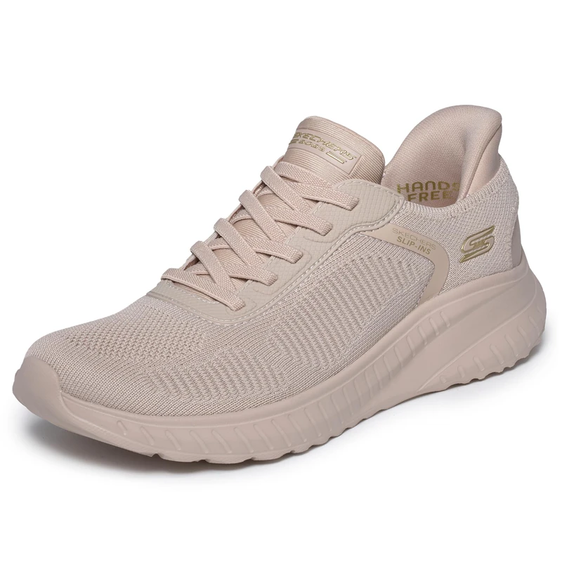 Skechers Women's Slip-Ins Squad Chaos Trainer, Natural, 10 UK