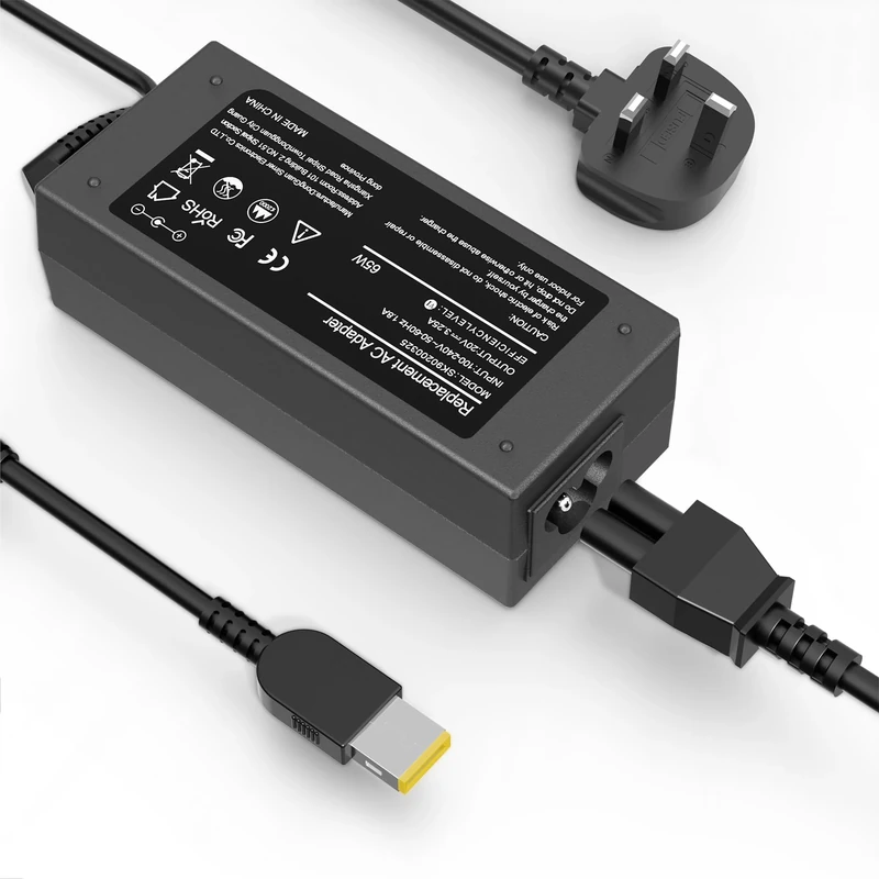 YOBVTBF 65W Laptop Charger Compatible with Lenovo Thinkpad T470 T470S T460 E570 E560 E531 L470 L460 L440 T440 T450 T540P X270 X250 X240 ADLX65NLC2A ADLX65NCC3A ADLX65NCC2A with Yellow Square Tip