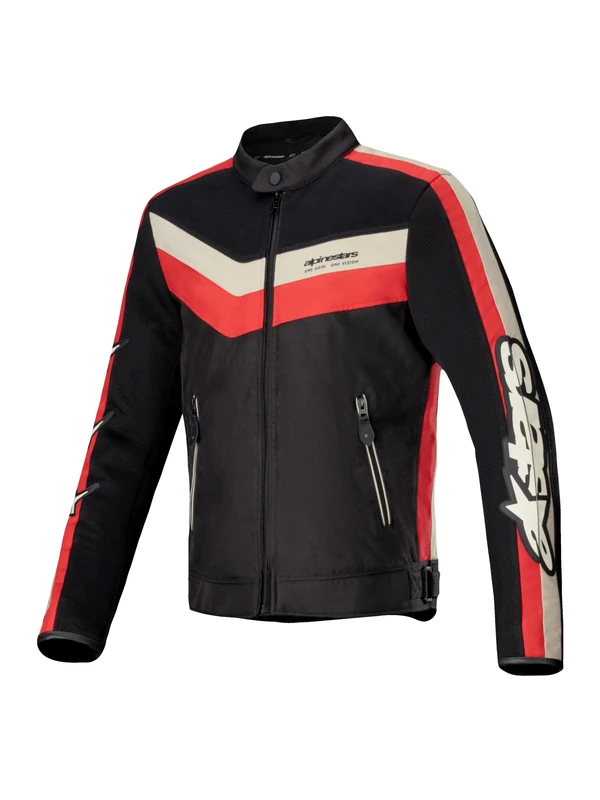 Alpinestars T-Dyno Air Motorcycle Textile Jacket, black/beige/red, L