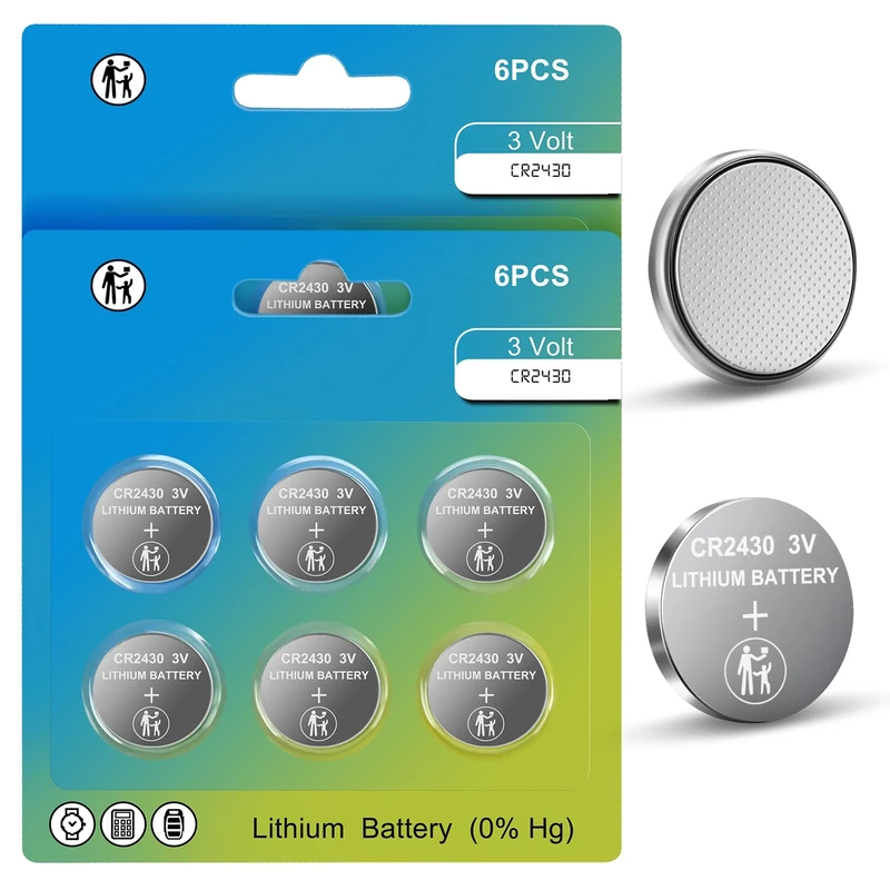 CR2430 3V Batteries,CR 2430 3 Volt Coin Button Cell Lithium Battery for Volvo Key Fob, Car Remote,Watch, Calculator（12pcs）