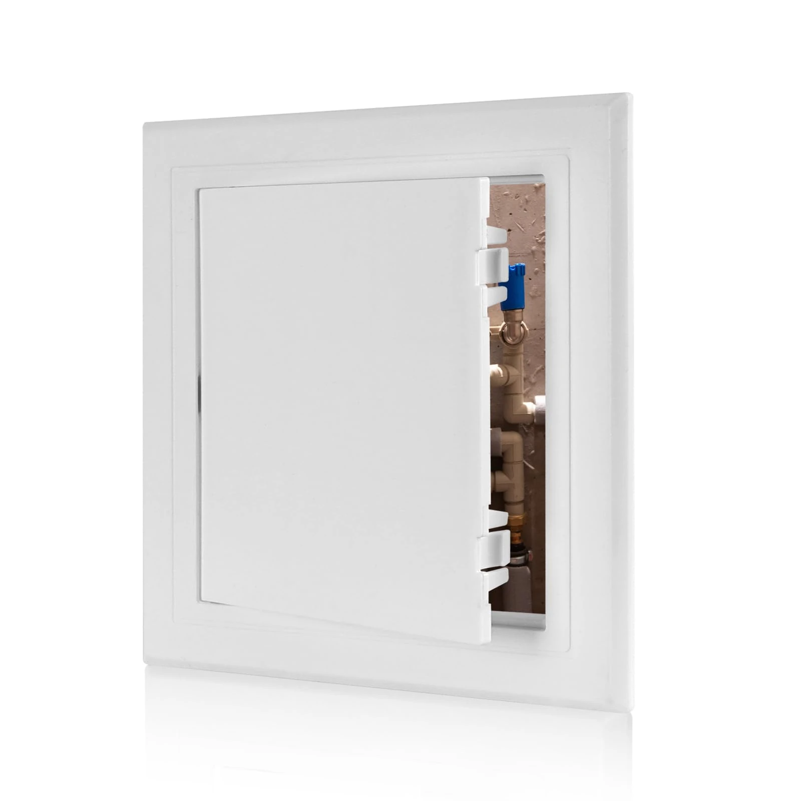 KR KITCHENRAKU Access Panel 145x145 mm- Paintable Easy Access Doors with Hidden Hinges, Flush Fit ABS Inspection Hatch for Drywall, Wall and Ceiling Electrical Plumbing