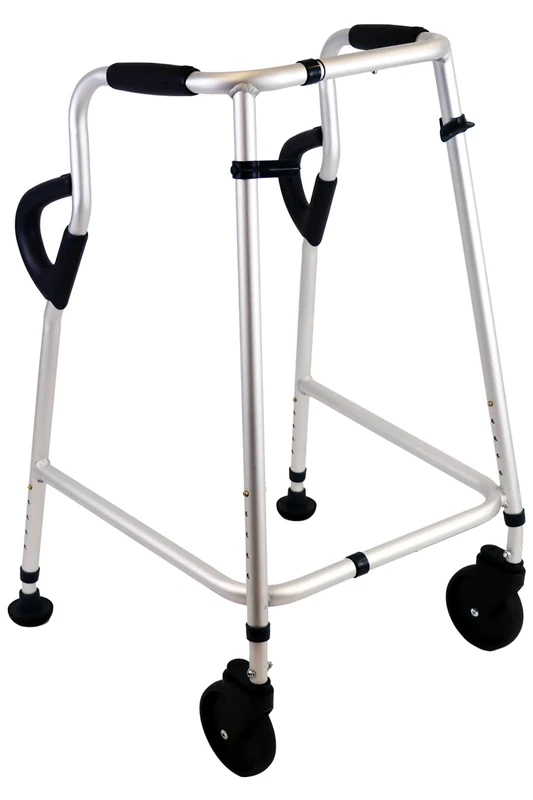 Walk Safe® - The Most Significant Walking Frame Design Innovation in 70 Years, Doubles Stability When Turning. Adjustable Height & Width Frame by NRS Healthcare – Large