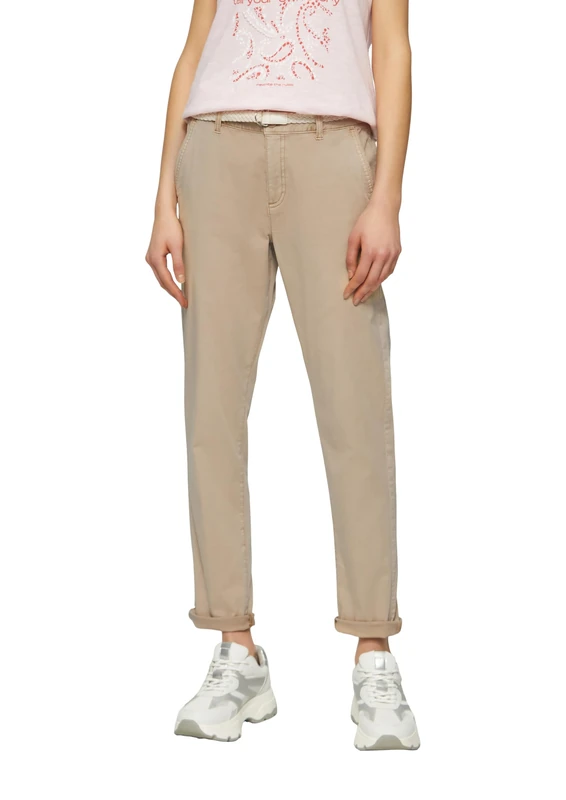 s.Oliver Women's Chino with Belt, Sandstone, 16 - Image 1