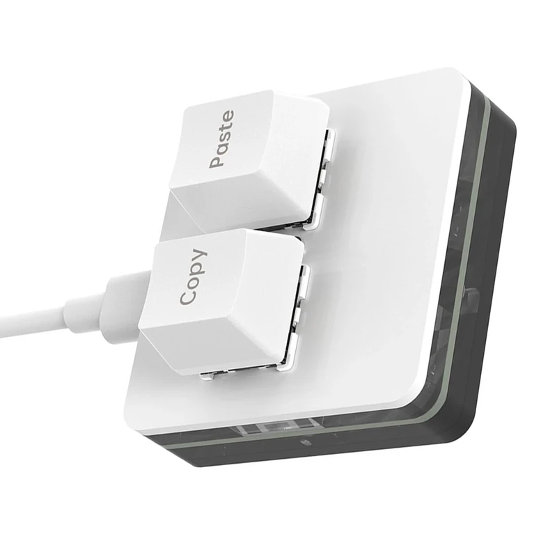 Ergonomic Two Mechanical Gaming Keyboard Small USB Programmable Keypad Color Backlit Designer