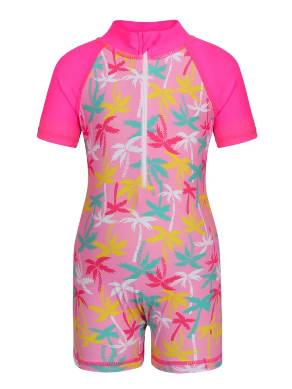 AmzBarley Girls One-Piece Mermaid Swimsuit - UPF50+ Rash Guard Size 130