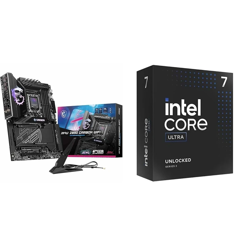 MSI MPG Z890 CARBON WIFI Motherboard + Intel® Core™ Ultra 7 Desktop Processor 265K 20 cores