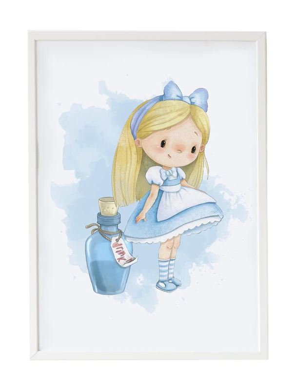 AlexandreHouse Cuadro Infant Alicia with Blue Pocima