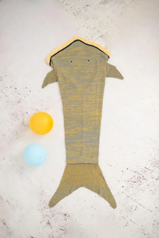 AlexandreHouse Manta Infantil Cola De Tiburon Grey Size M