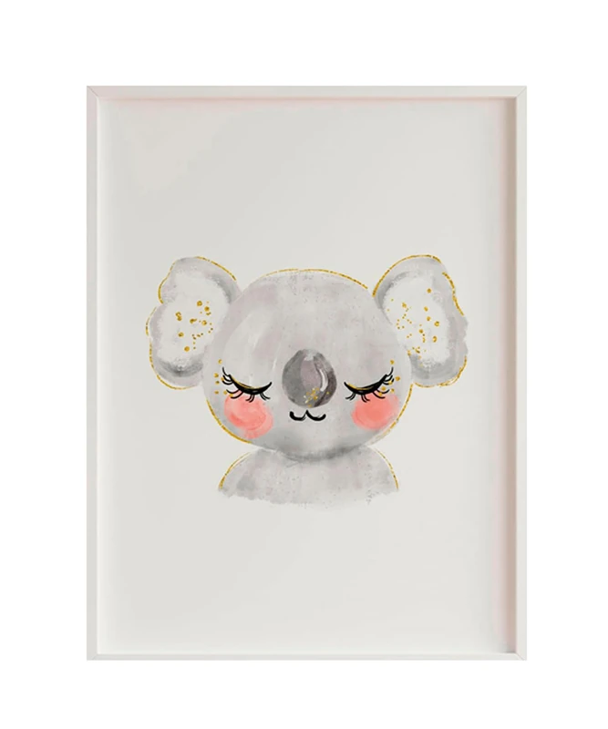 AlexandreHouse Cuadro Infant Koala Grey