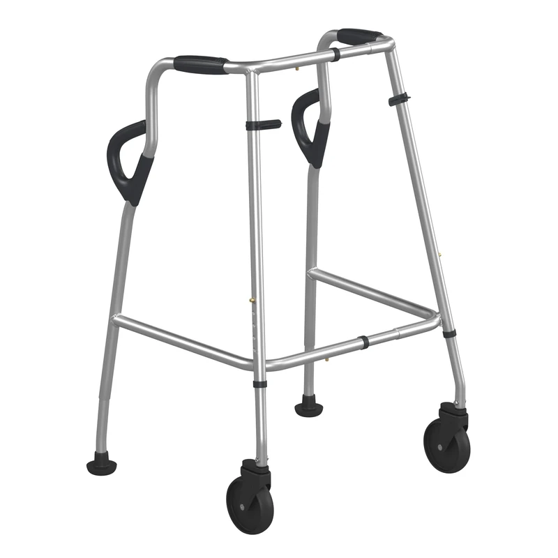 Walk Safe® - The Most Significant Walking Frame Design Innovation in 70 Years, Doubles Stability When Turning. Adjustable Height & Width Frame by NRS Healthcare – Medium