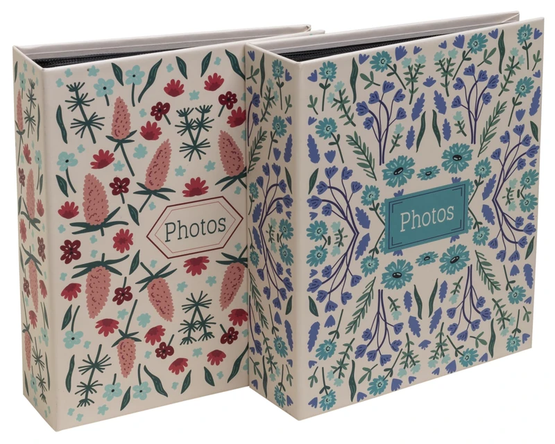 Exacompta - Ref 65005E - Box of 12 mini photo albums with pockets - hard cover - 60 photos 10 x 15 cm - 60 pages - format 14 x 16.5 cm - 2 visuals