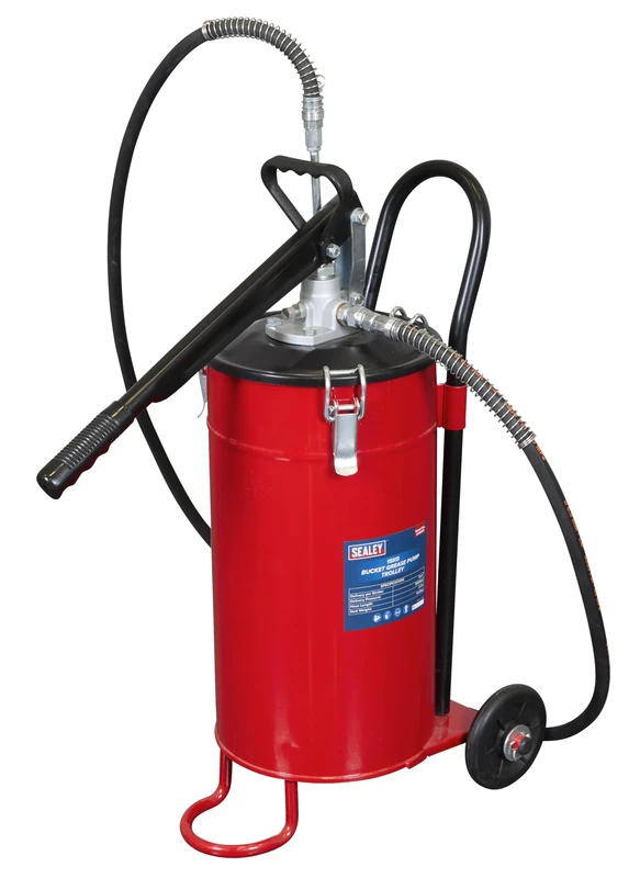 Sealey 15kg Bucket Grease Pump Trolley - AK451X