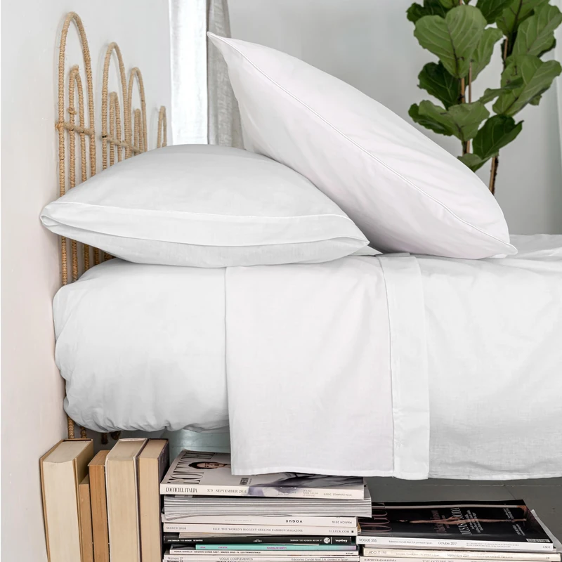 Basic 200 tc Sabana 260 x 270 cm (Cama 180/200) White - Image 1