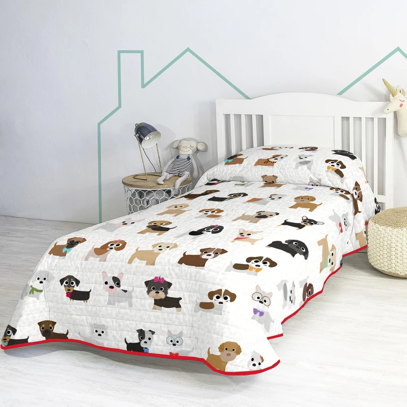 AlexandreHouse Dogs Colcha 180x260 cm (Cama 80/90/105) - Image 1