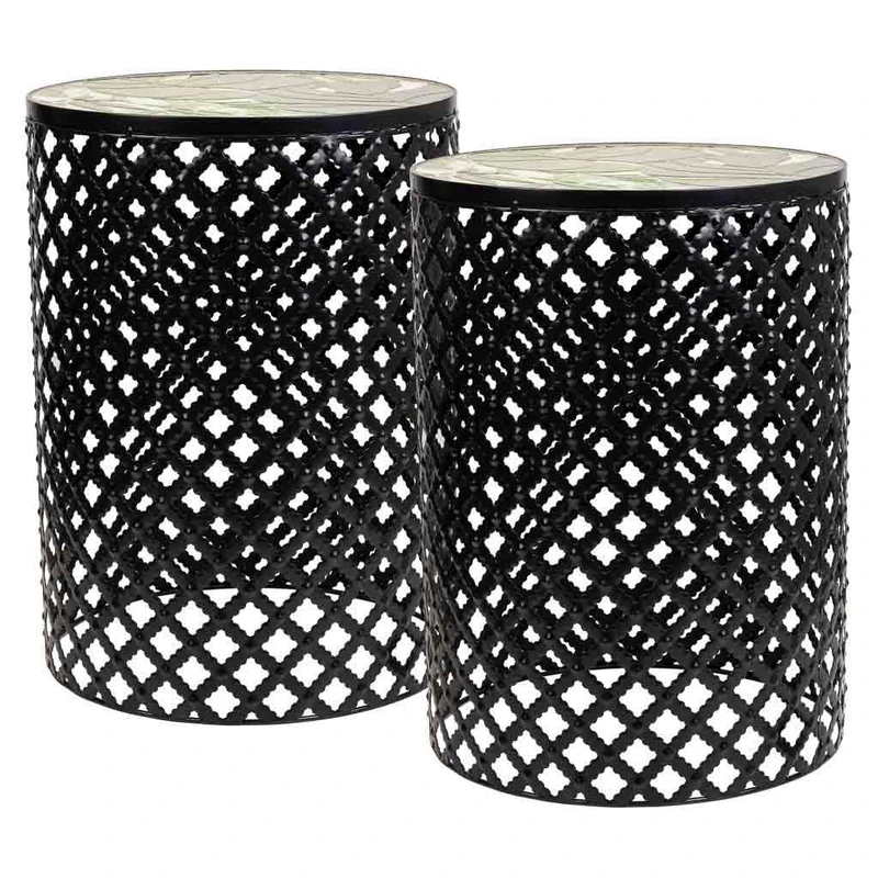 Soportes Set of 2 Mosaic Pieces Y Forja