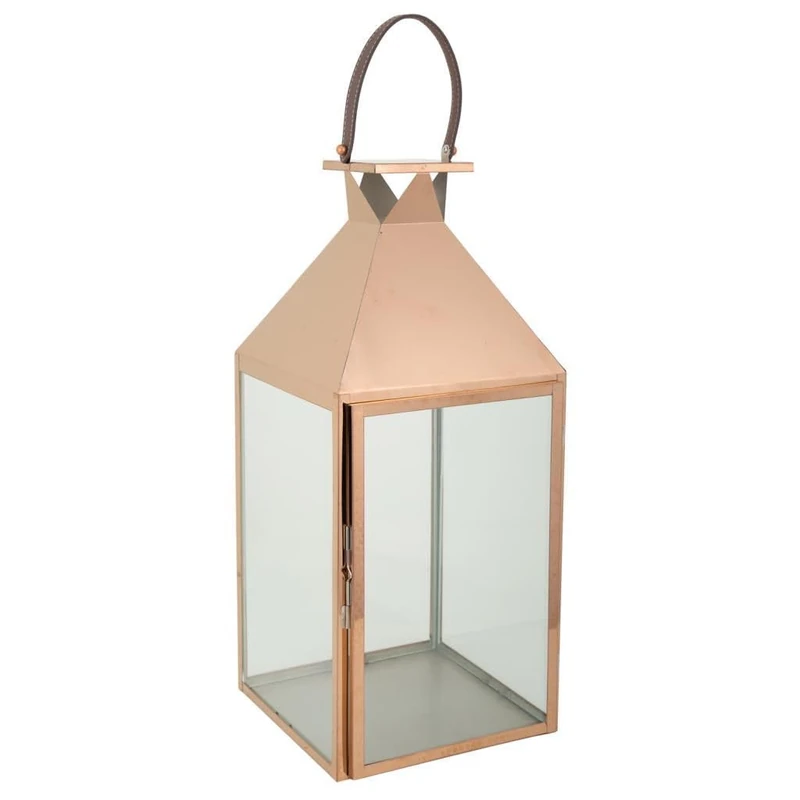 Farol De Acero Inoxidable Y Cristal - Image 1