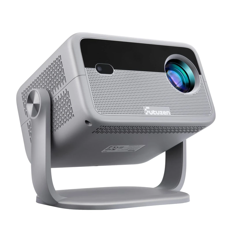 Auto Image Setup & 600 ANSI1080P Projector with WiFi and Bluetooth, 360°Adjustable Stand Ceiling Projector for Bedroom, Portable Outdoor Movie Prokector for iPhone/TV Stick/HDMI/USB/Laptop/PS5