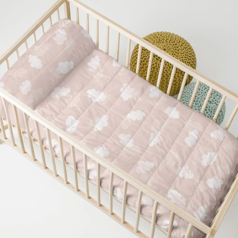 AlexandreHouse Clouds Colcha 100x130 cm (Cuna) Pink - Image 1
