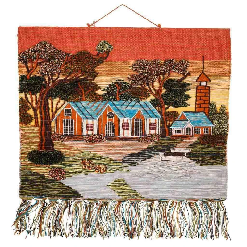 Tapiz De Yute Tejido Artesano Decorative