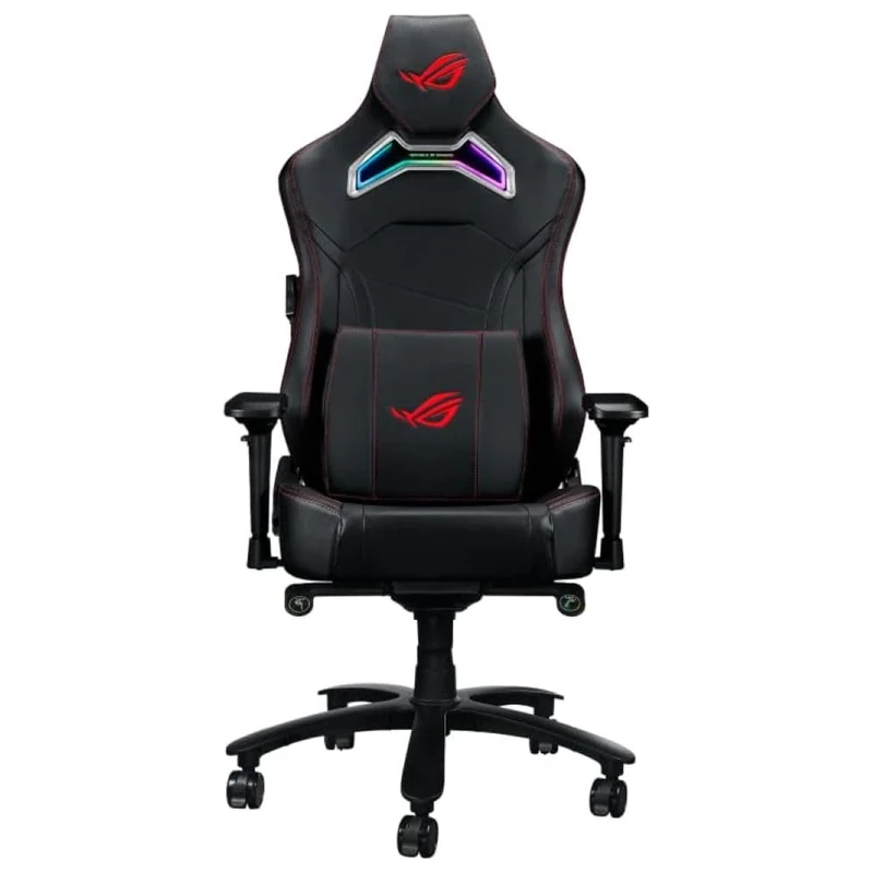 ASUS ROG Chariot X (Wide) RGB Gaming Chair, Racing-Car Style, Premium PU Leather, Memory-Foam Lumbar, 4D Armrests, 155° Recline, Tilt & Class 4 Gas Lift, Black
