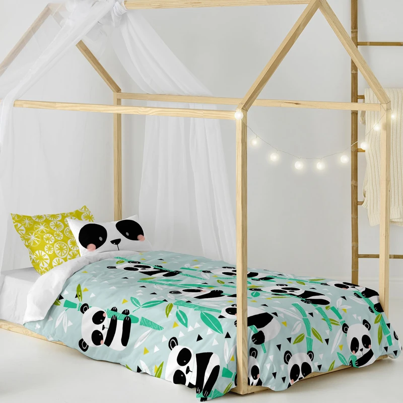 Panda Garden Blue 2 Pieces 140 x 200 cm (Cama 80) - Image 1