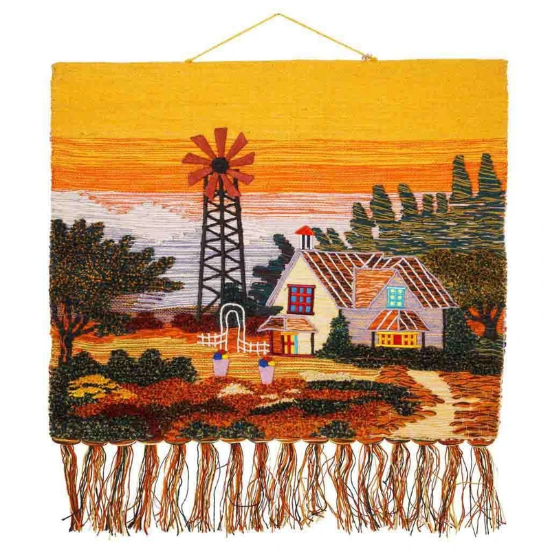 Tapiz De Yute Tejido Artesano Decorative