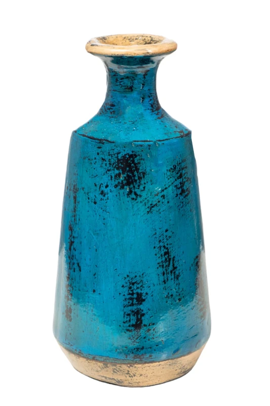 BLUE CERAMIC VASE