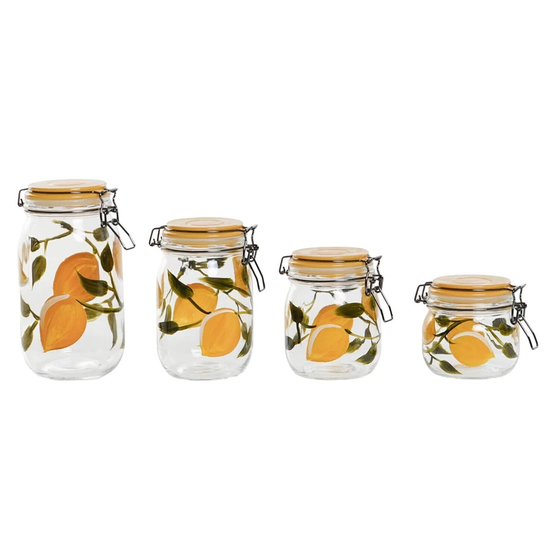 AlexandreHouse BOTE SET 4 CRYSTAL 11.3X11.3X21.7 1500ML LIMONES