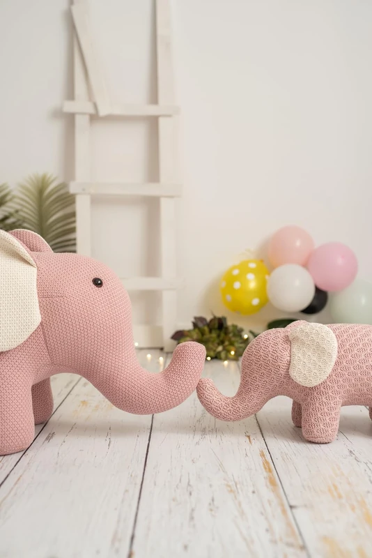 Lámina Infantil Familia elefantes Pink