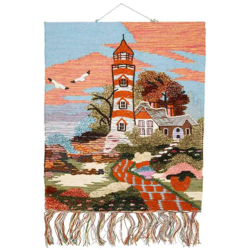 Tapiz De Yute Tejido Artesano Decorative - Image 1