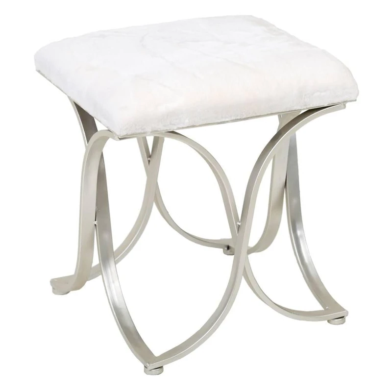 AlexandreHouse Banqueta De Metal Plate Tapizada