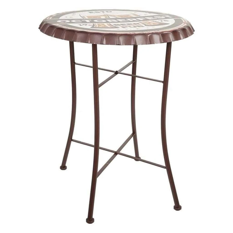 Mesa Redonda De Metal Blanco_AlexandraHouse