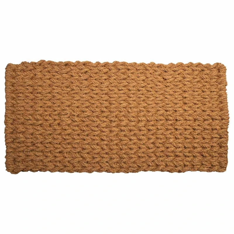 Felpudo De Cuerda De Coco Brown - Image 1