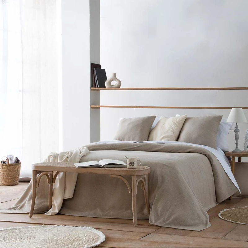 AlexandreHouse Banqueta De Madera Y Rejilla