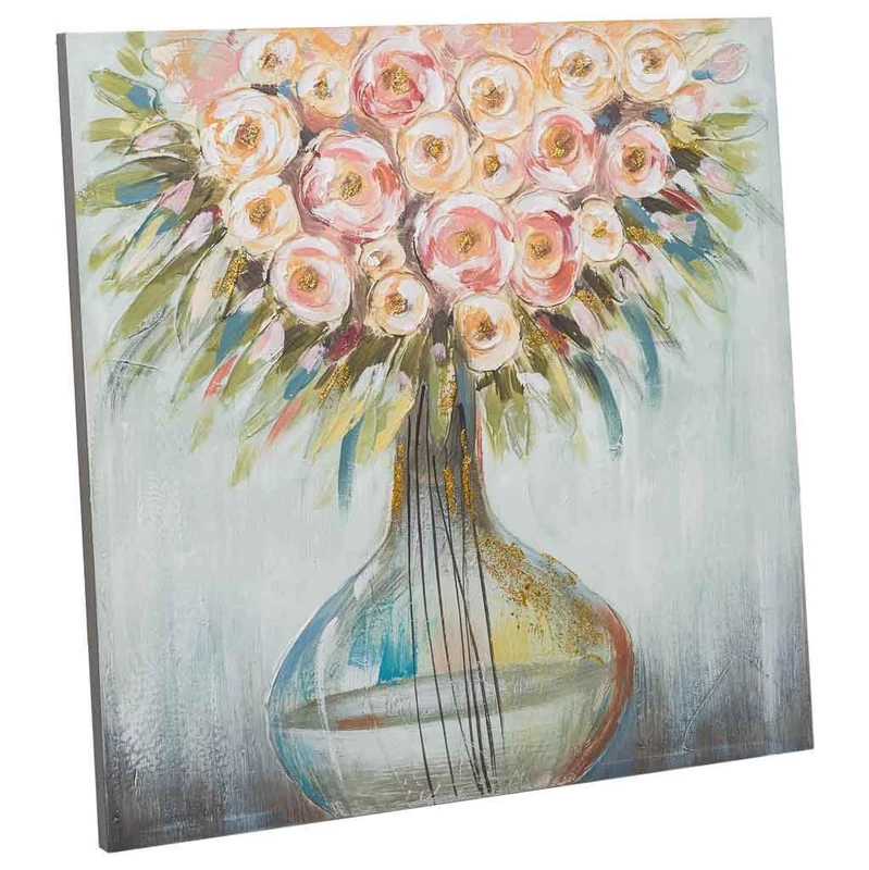 AlexandreHouse Cuadro Hand Pintado with Relieve White - Image 1