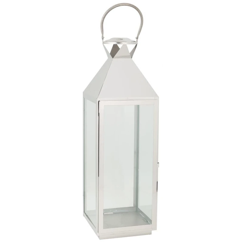 Farol De Acero Inoxidable Y Cristal - Image 1