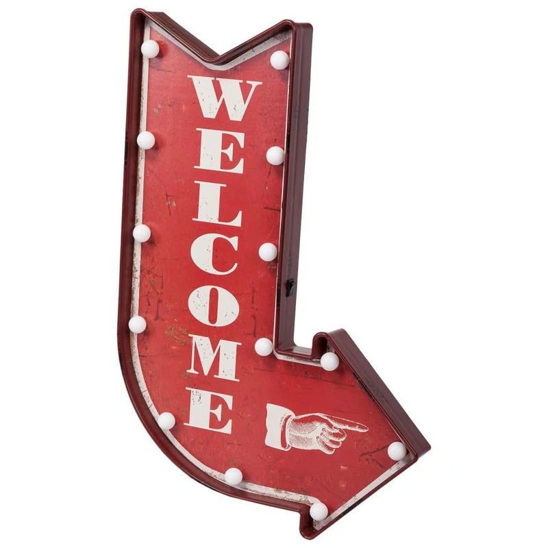 Luminous Red Plastic Wall Plate - Image 1
