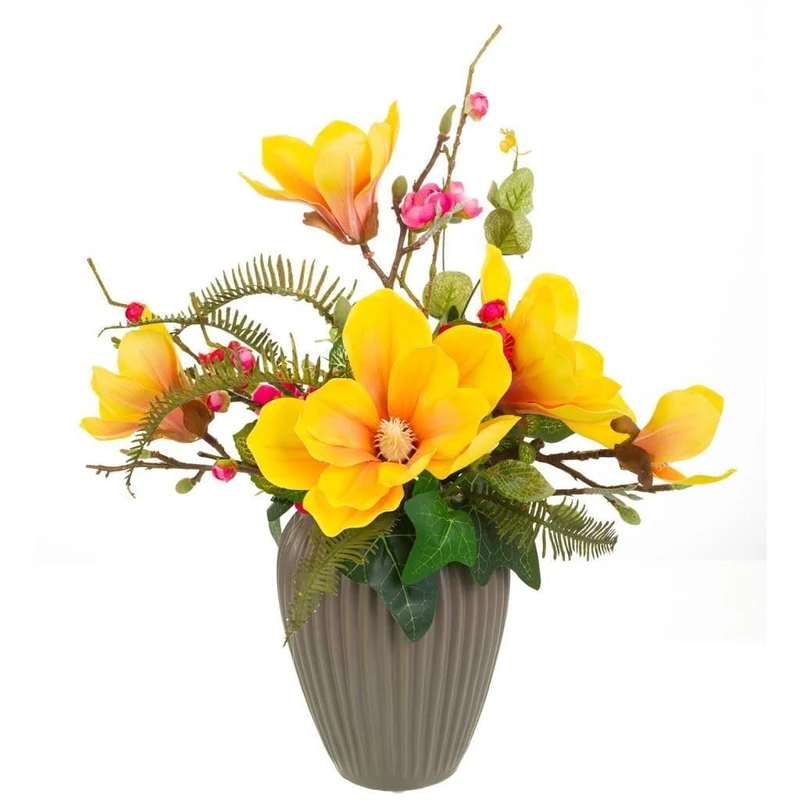 Jarron De Ceramica With Branch De Flores - Image 1