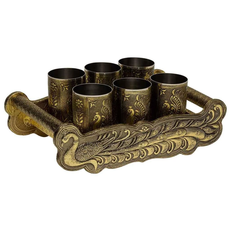 Bandeja De Metal Repujado