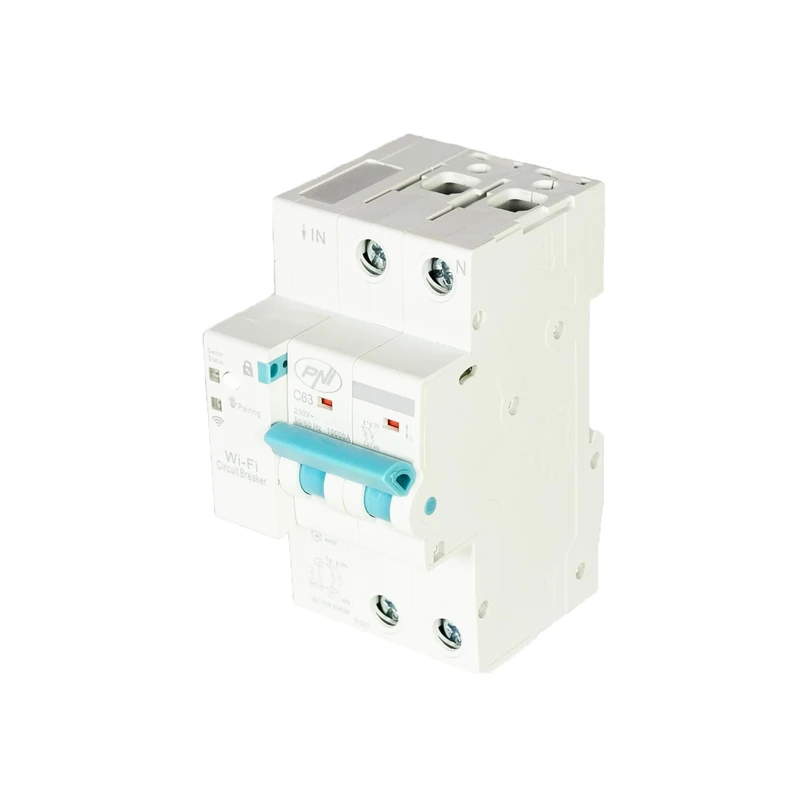 PNI SafeHome PT863 WiFi intelligent automatic fuse, adjustable 1-63A, single-phase 230V, Tuya Smart mobile application - Image 1