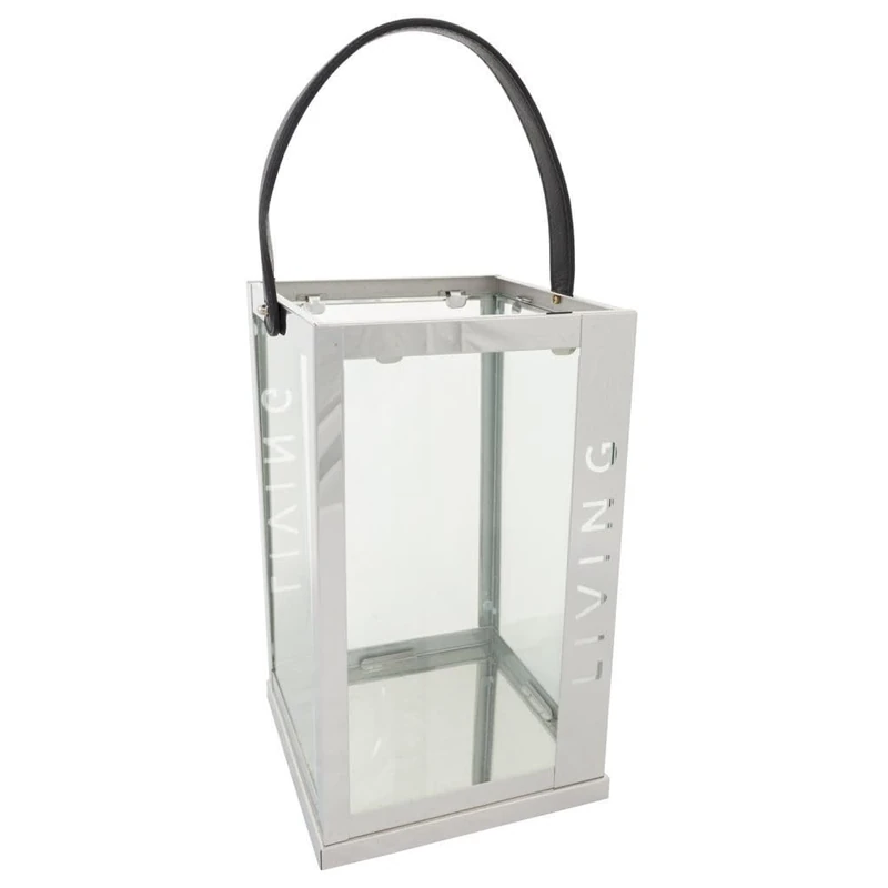 Farol De Acero Inoxidable Y Cristal - Image 1