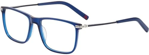 FILA Men's Vfi993 Sunglasses, Shiny Transp.Blue, 54