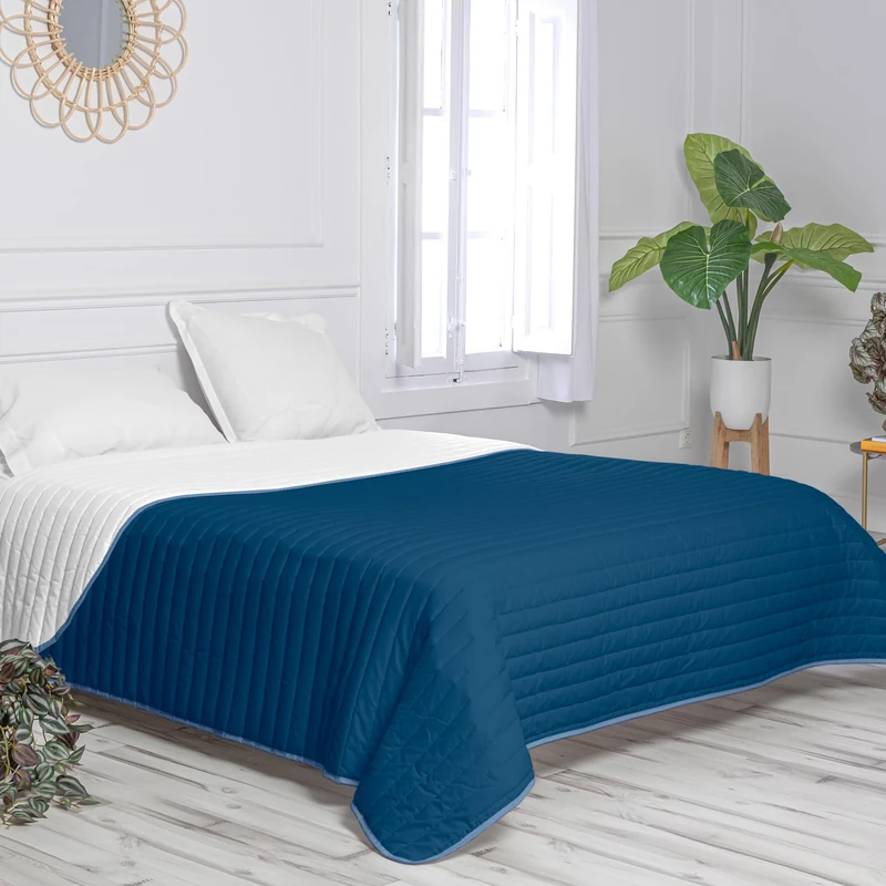 AlexandreHouse Dash Colcha 180x260 cm (Cama 80/90/105) Azul marine - Image 1