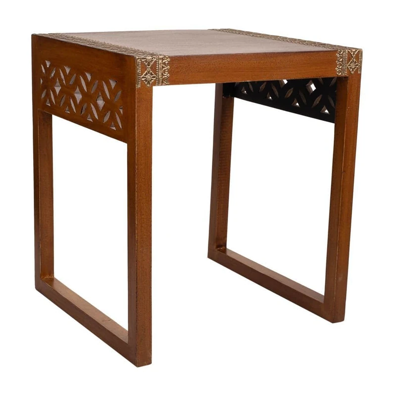 AlexandreHouse Mesa De Madera Y Metal - Image 1