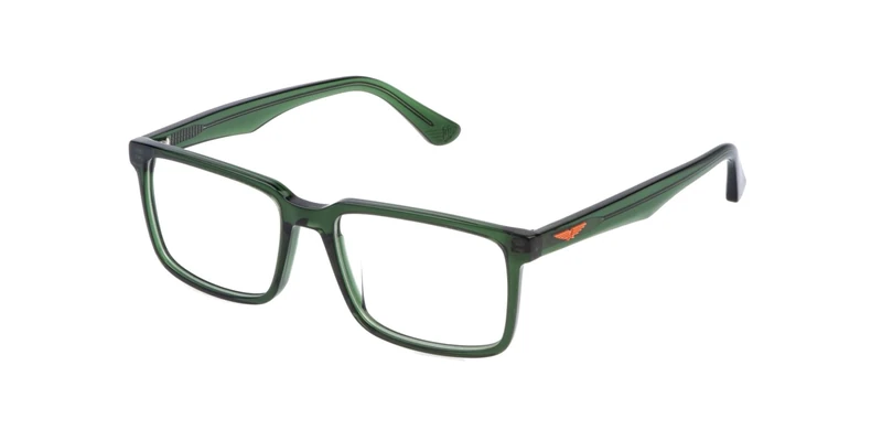 POLICE Men's Vpln17 Sunglasses, Shiny Transp.Green, 54